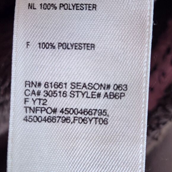 North Face Jacket Womens Large brown pink‎ 1/4 Zip Sherpa Texture Fleece Fuzzy - Picture 5 of 12